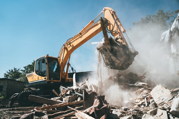 Construction waste management site